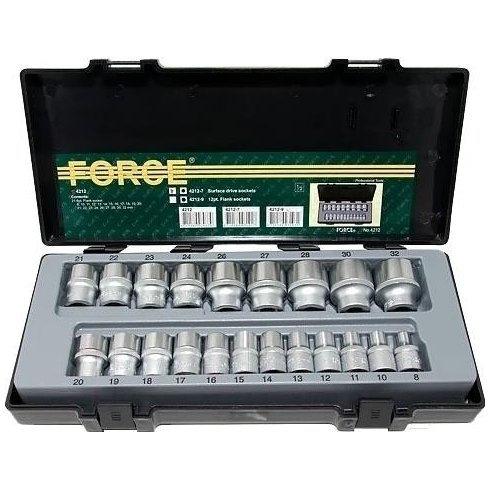 Набор головок Force 4212-9