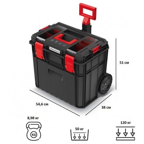 Ящик для инструментов Kistenberg Log X Block KXB604050FD-S411 (черный)