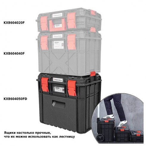 Ящик для инструментов Kistenberg Log X Block KXB604050FD-S411 (черный)