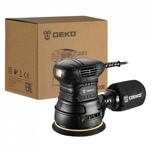 Эксцентриковая шлифмашина Deko DKG350