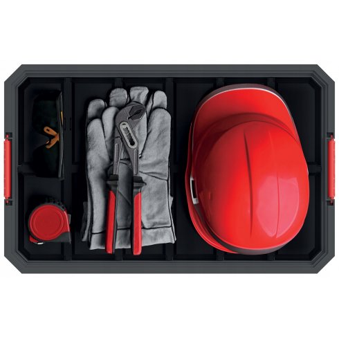 Ящик для инструментов Prosperplast Kistenberg Box 100 Modular Solution KMS553510 (черный)