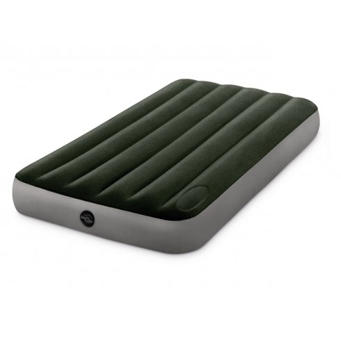 Надувной матрас Intex Twin Downy 64761 (встроенный ножной насос)