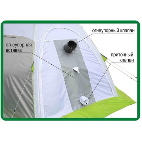 Палатка Лотос 5 Баня (Д-образный вход + пол ПУ4000)