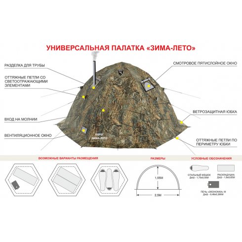 Палатка Берег Зима-лето