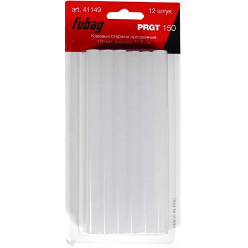Клеевые стержни прозрачные Fubag PRGT 150 (12 шт.)