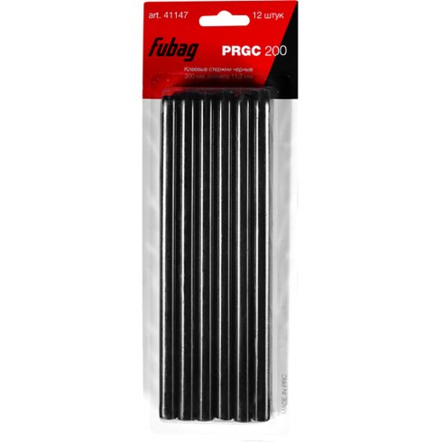 Клеевые стержни чёрные Fubag PRGC 200 (12 шт.)