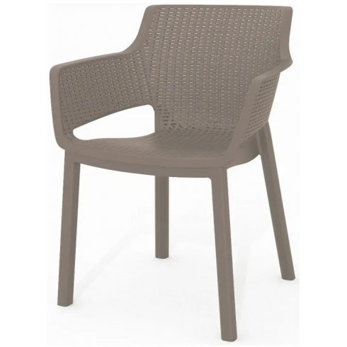 Стул пластиковый Keter Eva 247232 (капучино)