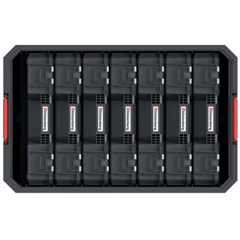 Набор ящиков для инструментов Prosperplast Kistenberg Modular Solution KMS553520R7 (7 шт., черный)