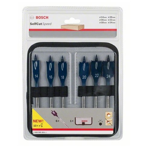 Набор сверл Bosch D14-24 мм Self Cut (2608595424)