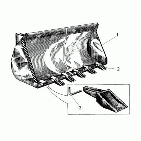 Ковш МТЗ  П10М-0501010