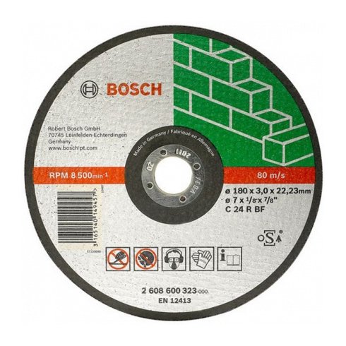 Круг Bosch отрезной для камня 180x3x22,2 (2608600323)