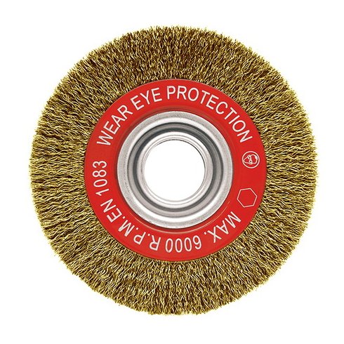 Щетка гофр,латун.сталь ф100х18 (522061-0008)