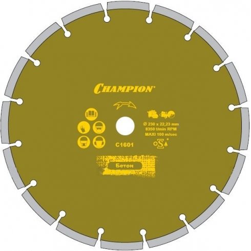 Диск алмазный Champion бетон WSPDA 800/60/12/5 Scalper