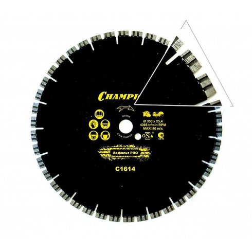 Диск алмазный Champion асфальт PRO 500/25,4/10 Asphafight