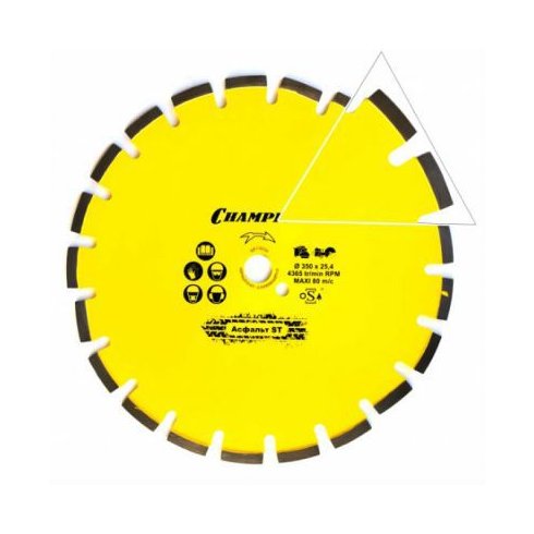 Диск алмазный Champion асфальт ST 400/25,4/10 Asphafight