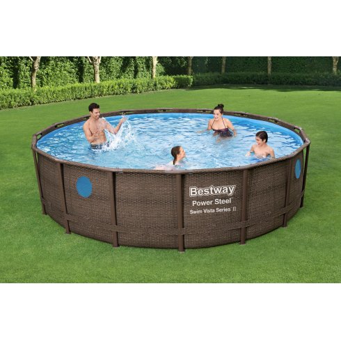 Каркасный бассейн Bestway Power Steel Swim Vista 56725