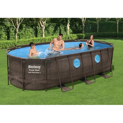 Каркасный бассейн Bestway Power Steel Swim Vista 56716