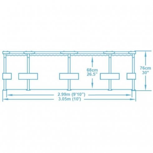 Каркасный бассейн Bestway Steel Pro Max 56408 (305х76)