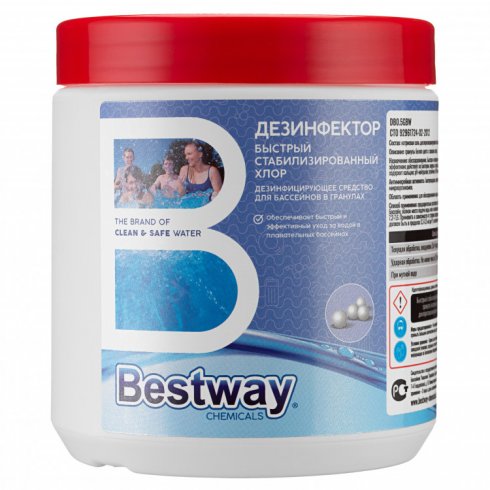 Средство для бассейна дезинфицирующее Bestway DB0.5GBW (0.5кг)