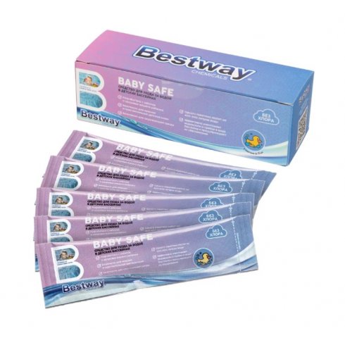Средство для бассейна дезинфицирующее Bestway Baby Safe Chemicals BS125BWC (125гр)