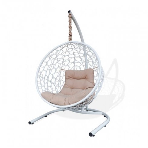 Кресло-кокон подвесное Риторика Либра (белое)