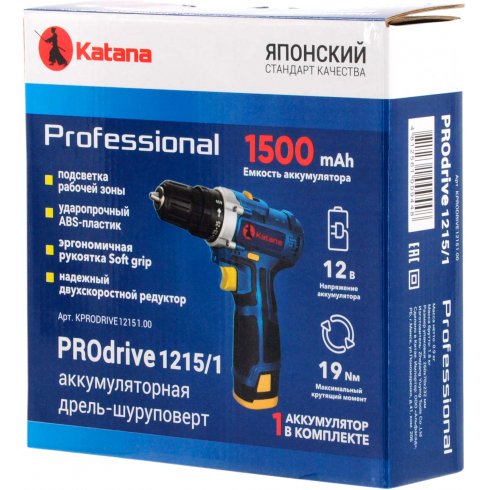 Дрель-шуруповерт Katana PROdrive 1215/1