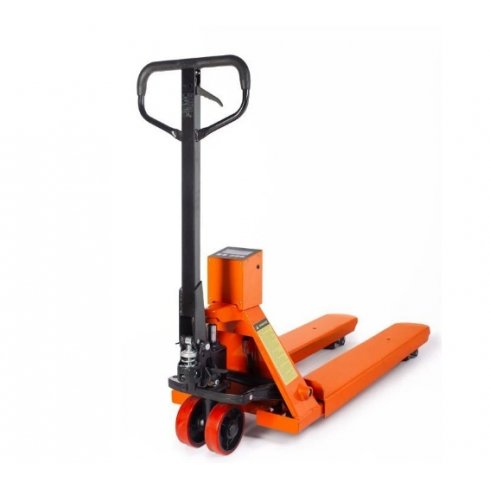 Тележка гидравлическая TOR CBY-CW2 (модель Z) 2000 кг 1150 мм с весами (полиуретановые колеса)