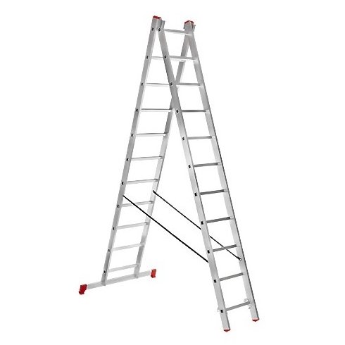 Лестница двухсекционная TOR 1013300 алюминиевая 2х12