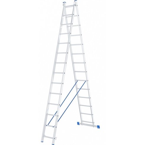 Лестница двухсекционная TOR 1013302 алюминиевая 2х14
