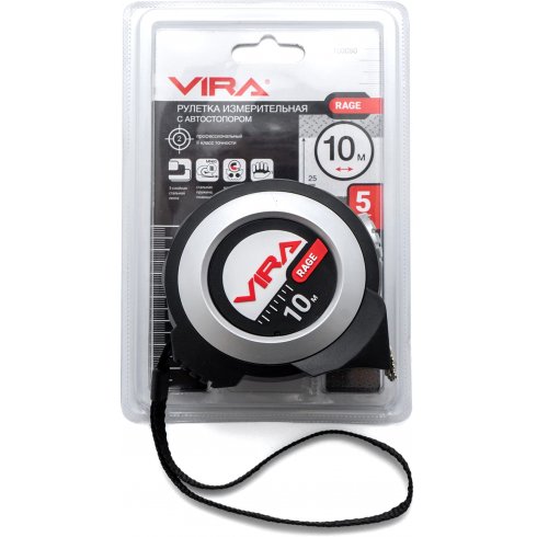 Рулетка измерительная Vira Rage 100050