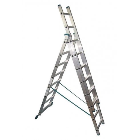 Лестница трехсекционная TOR 1013305 алюминиевая 3х8