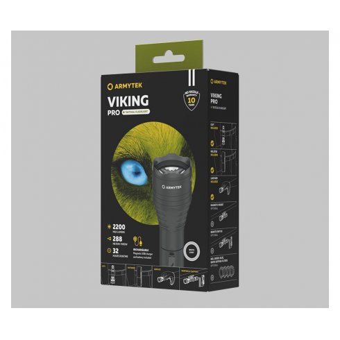 Фонарь охотничий аккумуляторный Armytek Viking Pro Magnet USB Warm