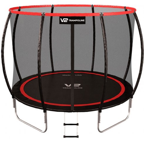 Батут V2 Trampoline Redline 312см - 10ft (с внешней сеткой и лестницей)