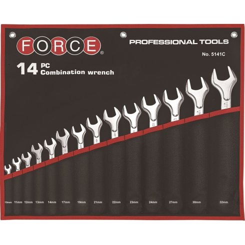 Набор дюймовых комбинированных ключей Force 5141SC