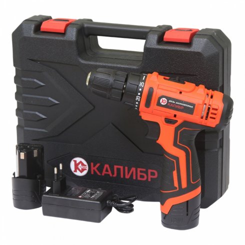 Дрель аккумуляторная Калибр ДА-12А (10107)