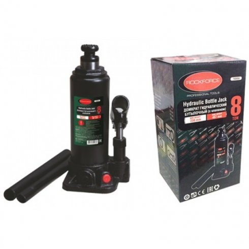 Домкрат бутылочный с клапаном RockForce RF-T90804 (Euro)
