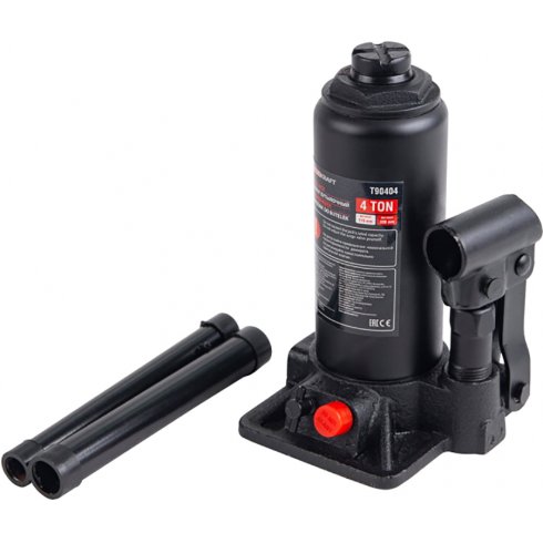 Домкрат бутылочный с клапаном ForceKraft FK-T90404(DS)