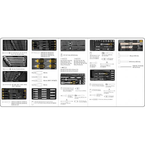 Тележка инструментальная с инструментом Vorel 58540