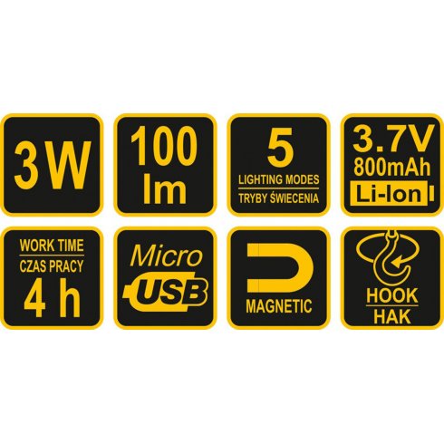 Фонарь светодиодный Vorel 82723