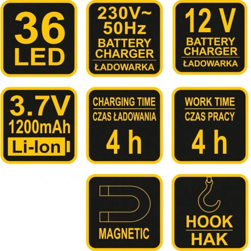 Фонарь светодиодный Vorel 82720