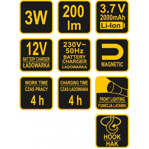 Фонарь светодиодный Vorel 82719