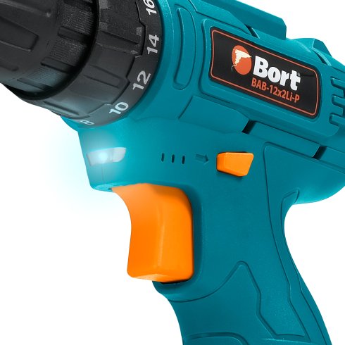 Дрель-шуруповерт Bort BAB-12X2LI-P (93414011)