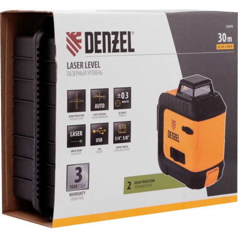 Уровень лазерный Denzel LXI 360-2 Green