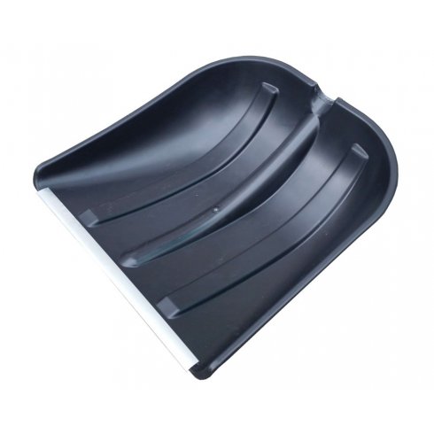 Лопата снегоуборочная Снегурочка (410х420 мм, с оцинкованной планкой)