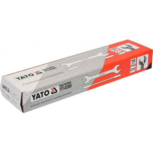 Набор ключей рожковых Yato YT-0380 6-27мм