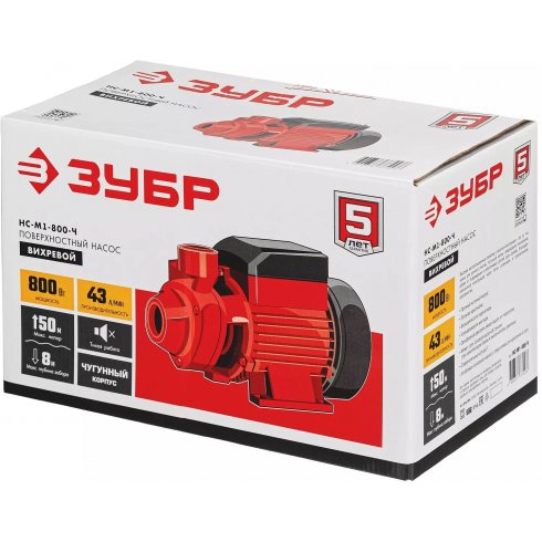 Насос поверхностный Зубр НС-М1-800-Ч