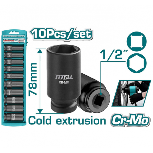 Набор головок TOTAL THKISD12102L