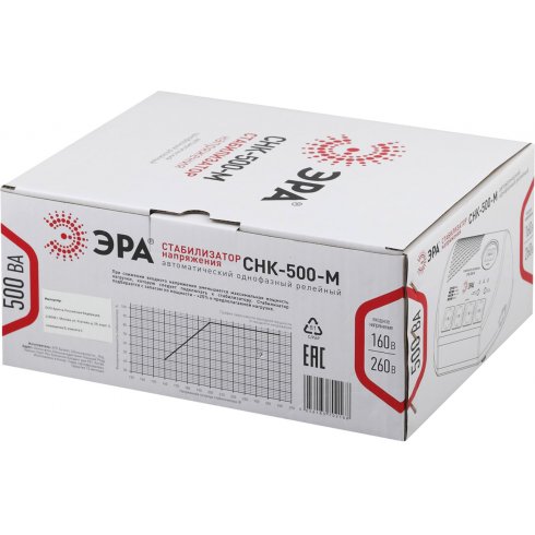 Стабилизатор напряжения Эра СНК-500-М
