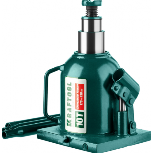 Домкрат бутылочный Kraftool Double Ram 43463-10