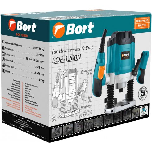 Фрезер вертикальный Bort BOF-1200N